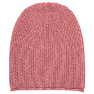 Madewell Rack Sweet Dahlia Blush Pink Ribbed Knit Beanie Hat